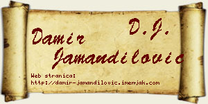 Damir Jamandilović vizit kartica